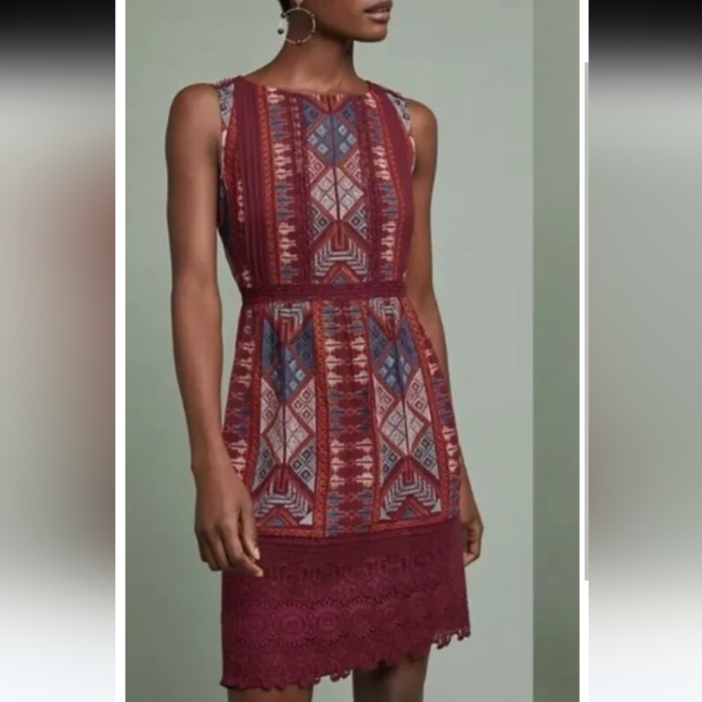 NWT Anthropologie Beaumier Shift Dress by Akemi+Kin Size 10